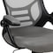 Flash Furniture Office Chair, Mesh, Light Gray HL-0016-1-BK-GY-GG - alternate 6